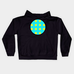 Aqua Daisy! Fun, bright design - yellow daisies with aqua blue. Kids Hoodie